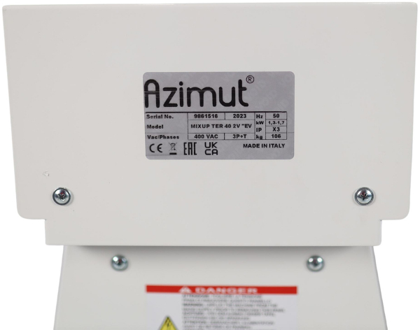 Тестомес спиральный AZIMUT MIXUP TER 40 2V EVO