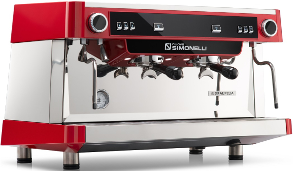 Кофемашина рожковая полуавтоматическая NUOVA SIMONELLI NUOVA AURELIA SEM 2GR S 220V RED+HIGH GROUPS+GROUP DISPLAY