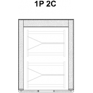 Камера расстоечная для печи ROTOR WIND 3*** ZANOLLI ROTOR WIND/CL 1P 2C-40X60 (DOOR FROM RIGHT TO LEFT)