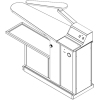 Стол гладильный с подогреваемой столешницей KROMLUKS KUP2011K